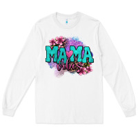 White mama vibes floral Long Sleeve Tee - OliviaCreatesArt