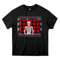 Black When You re Dead Inside But It Christmas Skeleton Heavy Core Tee - Bettercallsaul
