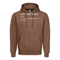 Chestnut Submariner Definition  I Pigboat Submersible Nuclear Zipper Hoodie - longCreatives