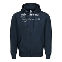 Navy Submariner Definition  I Pigboat Submersible Nuclear Zipper Hoodie - longCreatives