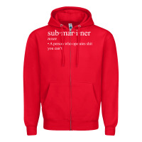 Red Submariner Definition  I Pigboat Submersible Nuclear Zipper Hoodie - longCreatives