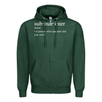Sports Green Submariner Definition  I Pigboat Submersible Nuclear Zipper Hoodie - longCreatives