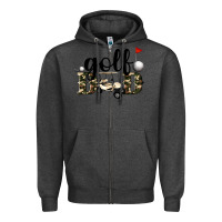 Charcoal Heather golf dad Zipper Hoodie - Artiststas