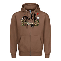 Chestnut golf dad Zipper Hoodie - Artiststas