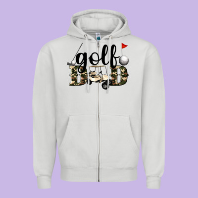 Golf Dad Zipper Hoodie Designed By Artiststas