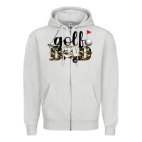 Dove Grey golf dad Zipper Hoodie - Artiststas