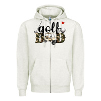 Oatmeal Heather golf dad Zipper Hoodie - Artiststas