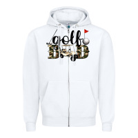 White golf dad Zipper Hoodie - Artiststas
