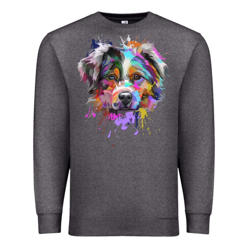 Splash Art Australian Shepherd   Aussie Lover Gifts Premium Sweatshirt by longCreatives | Teevron