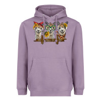 Lavender 3 alpacas Heavyweight Hoodie - BarkalooDesign