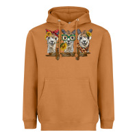 Meerkat 3 alpacas Heavyweight Hoodie - BarkalooDesign