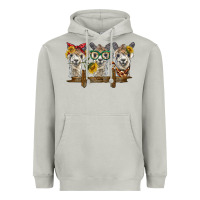 Moon Dust 3 alpacas Heavyweight Hoodie - BarkalooDesign