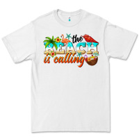 White the beach is calling Premium Tee - NancyCooperArtShop