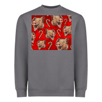 Storm Yorkshire Pig And Candy Cane Heavyweight Sweatshirt - LillyAllenDesigns