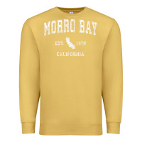 Antique Gold Morro Bay California CA Vintage Athletic Sports Design Premium Sweatshirt - longCreatives