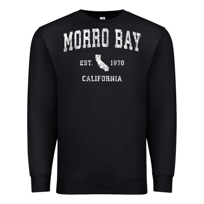 Morro Bay California Ca Vintage Athletic Sports Design Premium Sweatshirt by longCreatives | Teevron