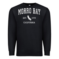 Black Morro Bay California CA Vintage Athletic Sports Design Premium Sweatshirt - longCreatives