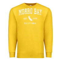 Lemon Morro Bay California CA Vintage Athletic Sports Design Premium Sweatshirt - longCreatives