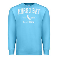 Ocean Blue Morro Bay California CA Vintage Athletic Sports Design Premium Sweatshirt - longCreatives