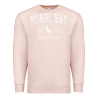 Pale Pink Morro Bay California CA Vintage Athletic Sports Design Premium Sweatshirt - longCreatives