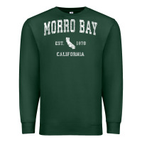 Sports Green Morro Bay California CA Vintage Athletic Sports Design Premium Sweatshirt - longCreatives