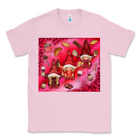Bubblegum Pink gnomies with food elements tumbler hjf Classic Tee - HowdyJamesFarm