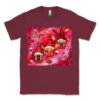 Burgundy gnomies with food elements tumbler hjf Classic Tee - HowdyJamesFarm