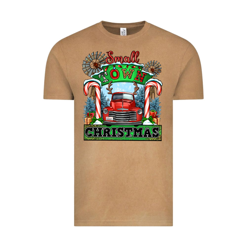 Small Town Christmas Vintage Tee by CowGirlArtShop | Teevron