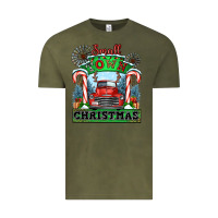 Vintage Olive small town christmas Vintage Tee - CowGirlArtShop