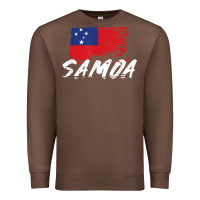 Chestnut samoan gifts   somoan flag t shirt Premium Sweatshirt - longCreatives