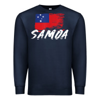 Navy samoan gifts   somoan flag t shirt Premium Sweatshirt - longCreatives