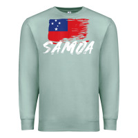 Seafoam samoan gifts   somoan flag t shirt Premium Sweatshirt - longCreatives