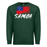 Sports Green samoan gifts   somoan flag t shirt Premium Sweatshirt - longCreatives