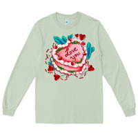 Matcha valentines day cakes olivia creates design Long Sleeve Tee - OliviaCreatesArt