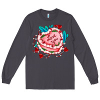 Smoke valentines day cakes olivia creates design Long Sleeve Tee - OliviaCreatesArt