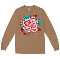 Toasted Coconut valentines day cakes olivia creates design Long Sleeve Tee - OliviaCreatesArt