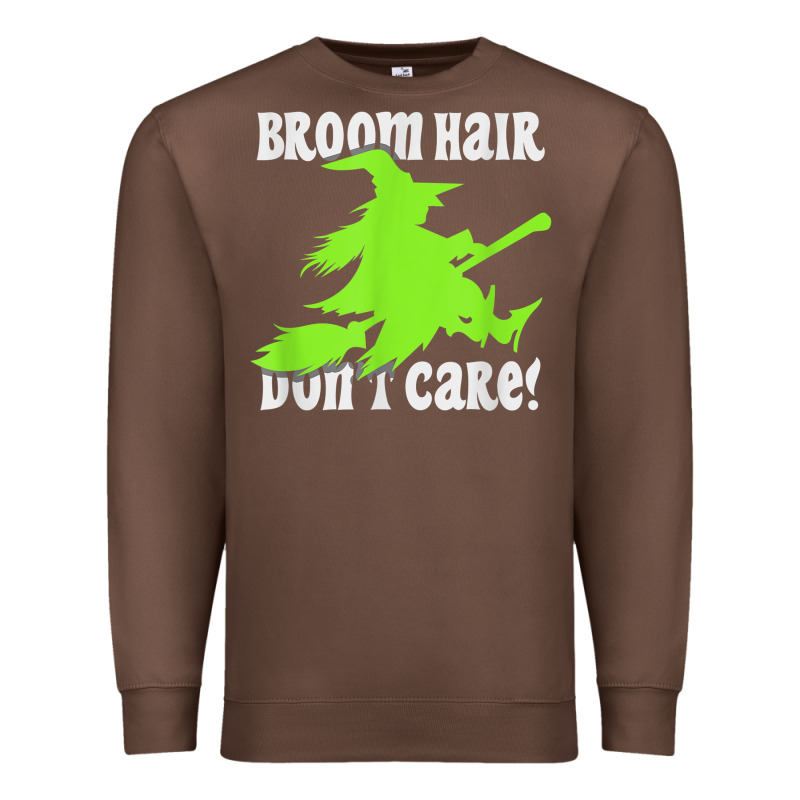 Witches Saying Broom Hair Dont Care Halloween Camper Joke Premium Sweatshirt by longCreatives | Teevron