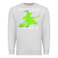Dove Grey witches saying broom hair dont care halloween camper joke Premium Sweatshirt - longCreatives