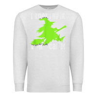 Oatmeal Heather witches saying broom hair dont care halloween camper joke Premium Sweatshirt - longCreatives