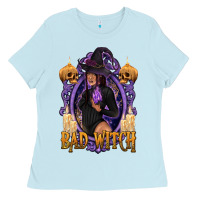 Baby Blue Bad Witch Black Woman Ladies Tee - texasbilliewilder