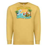 Antique Gold salty hair sandy toes summer Premium Sweatshirt - BarkalooDesign