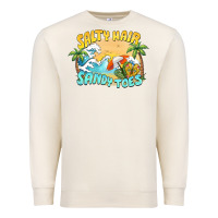 Sandshell salty hair sandy toes summer Premium Sweatshirt - BarkalooDesign
