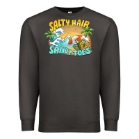 Smoke salty hair sandy toes summer Premium Sweatshirt - BarkalooDesign