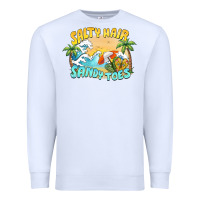 White salty hair sandy toes summer Premium Sweatshirt - BarkalooDesign