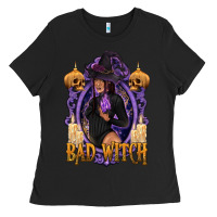 Bad Witch Black Woman Ladies Tee | Teevron