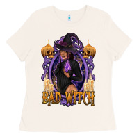 Bone Bad Witch Black Woman Ladies Tee - texasbilliewilder