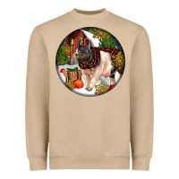 Mushroom hampshire sow pig christmas Heavyweight Sweatshirt - LillyAllenDesigns