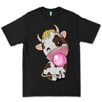 Black cute cow Premium Tee - texasbilliewilder