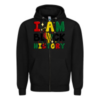 Black i am black history Zipper Hoodie - Artiststas