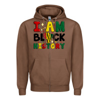 Chestnut i am black history Zipper Hoodie - Artiststas